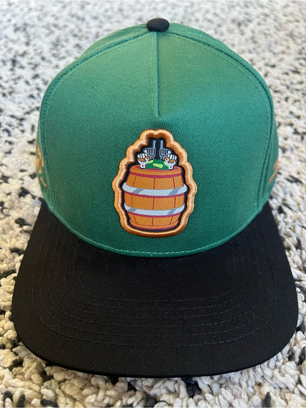 JC Hats x Enigma Norteno Snapback Hat Green Black Soy Un Buen Chavo